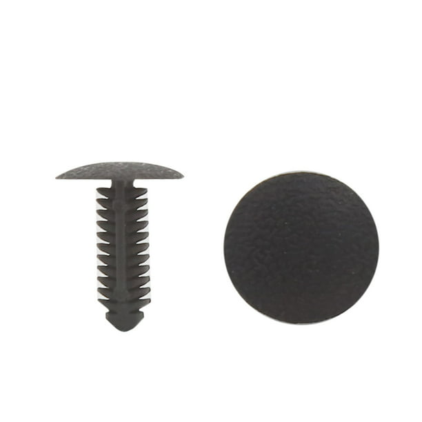 50pcs Car Black Plastic Push Type Fastener Clip Rivet for 5mm x 4.5mm Hole